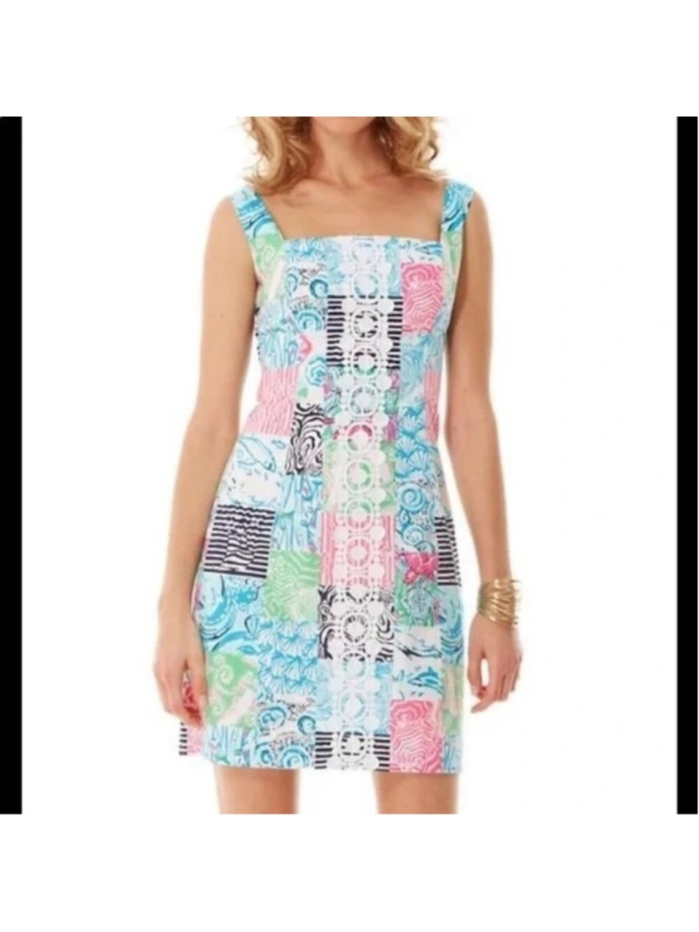 Lilly Pulitzer Idi shift Patchwork Dress Size 0